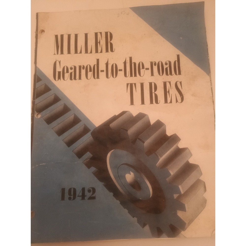 Vintage Miller Tires Print Ad Geared-To-The-Road